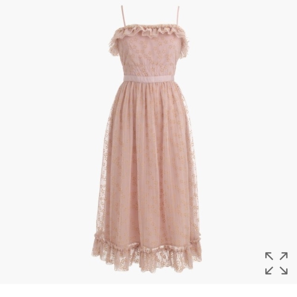 J Crew Ruffly tulle dress